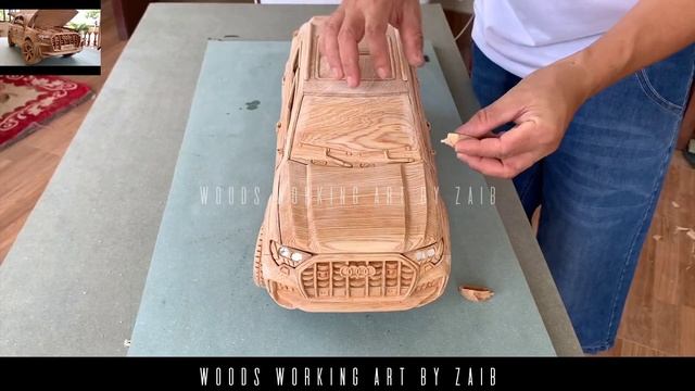 Woods Carving | Audi Q7 (2021) New Model | Woods Working Art By Zaib