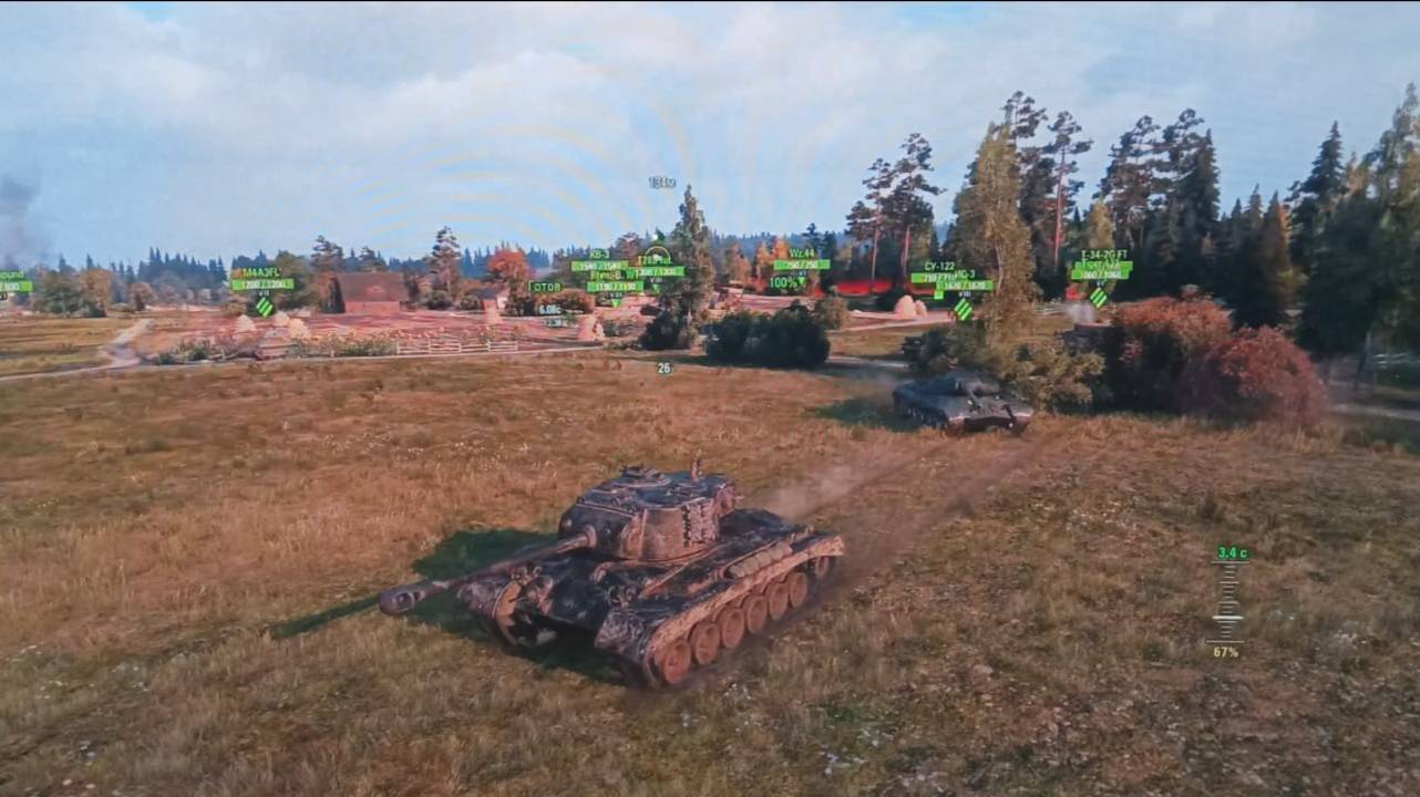T26E5 4 KILLS 1.5K урона