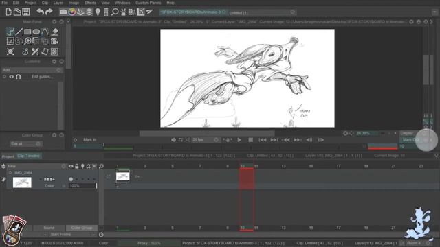 Как сделать ANIMATIC PRO, STORYBOARD в TVPaint animation 11 /How to animatic TVPaint tutorial - eng