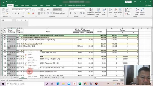 Cara merubah File pdf RAPBS pada ARKAS ke excel