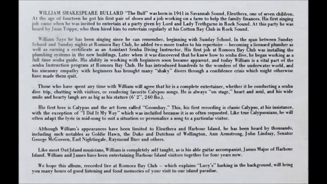 William Bullard - Black And White Calypso [1970s Calypso Lounge]