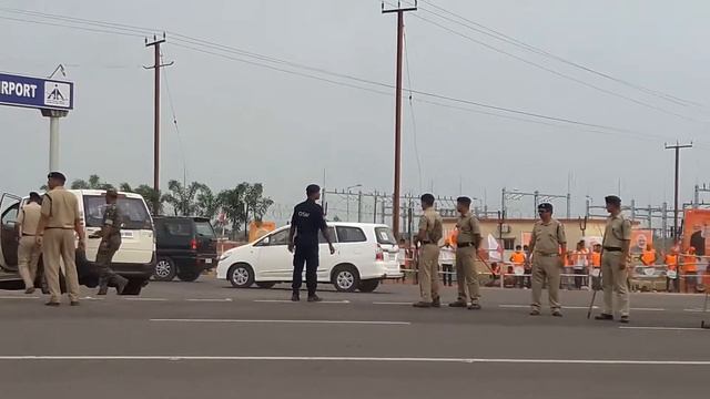 Prime Minister Modi Entry at Veer Surendra Sai Airport Jharsuguda