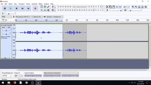 Audacity Lesson 7 - Speed, Pitch, & Tempo Effects