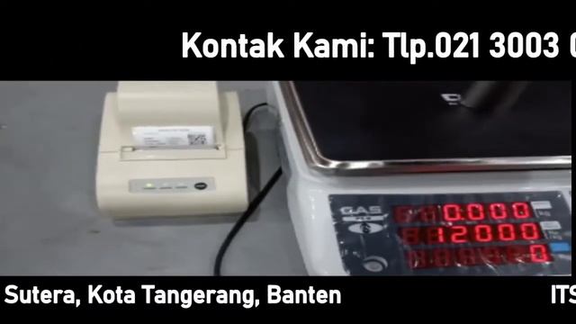 Bukti Nyata Timbangan Digital CAS PR-II Bisa Konek IS DLP Printer