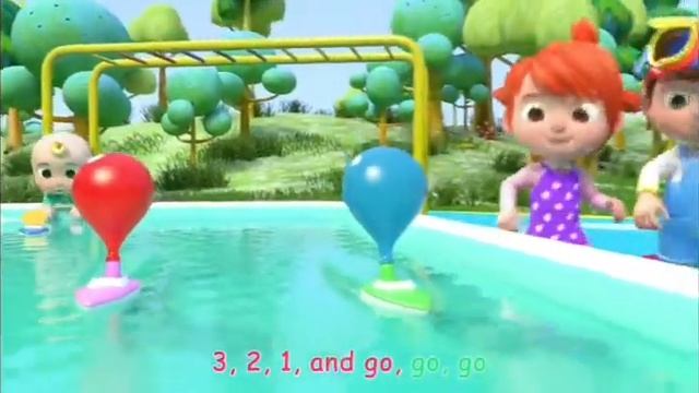 Balloon boat Race ! Chameleon Nursery & Kids Songs