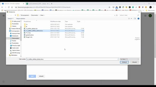 Google Classroom. Kaip įkelti darbą?