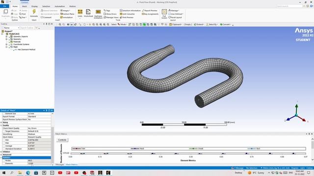 Flow through pipes (complex geometry) CFD Analysis