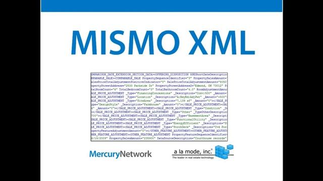 MISMO XML vs. UAD