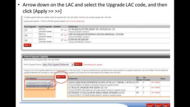 How to do CM license upgrade on PLDS