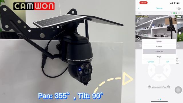 CAMWON 4G Folding Solar Panel & 2Mp Battery Outdoor Camera - APP  Functions (WIP-C200V, WIP-C200W)