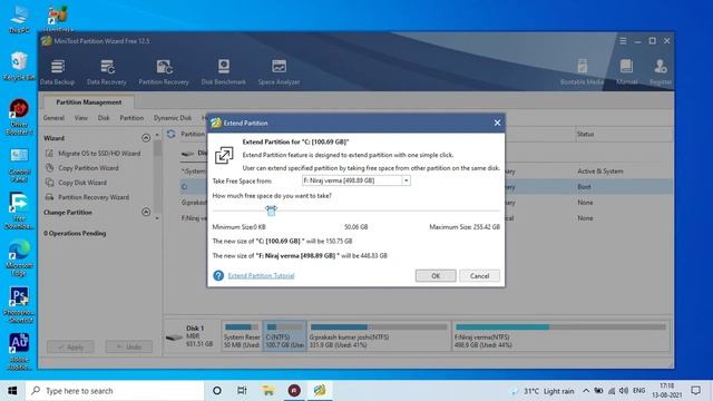 how to extend c drive in windows 10 || C: drive ka size kaise badhaye IN HINDI