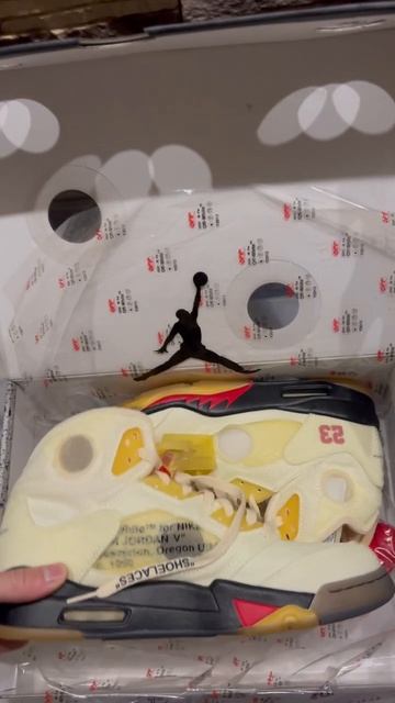 Кроссовки Off-White x Air Jordan 5 SP Sail