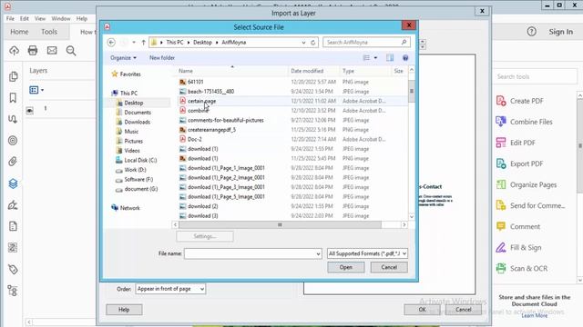 How to Add Layer On Specific Page in PDF File with Adobe Acrobat Pro 2020