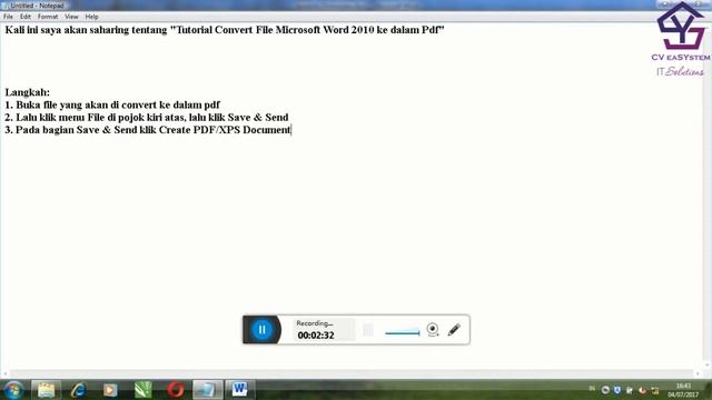 Cara Cepat Export File Ms Word Ke Format PDF