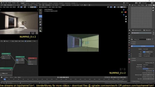 how interior design is made in blender