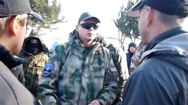 Одесса, Ланжерон 20 декабря 2014 г. Разбор незаконной парковки дельфиноводов
