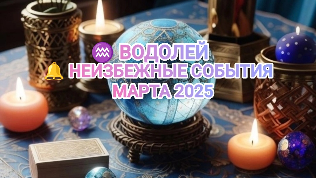 ♒ ВОДОЛЕЙ 🔔 КАКИЕ НЕИЗБЕЖНЫЕ СОБЫТИЯ ВАС ОЖИДАЮТ В МАРТЕ 2025