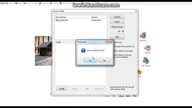 Cara Convert Foto Format CR2 To JPG Dengan Photoscape