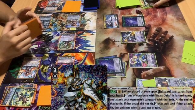Megacolony Darkface Gredora VS Nova Grappler Beast Deities | Cardfight Vanguard V Premium Match!
