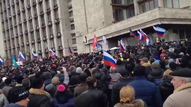 1 марта 2014 года в Донецке началась Русская весна