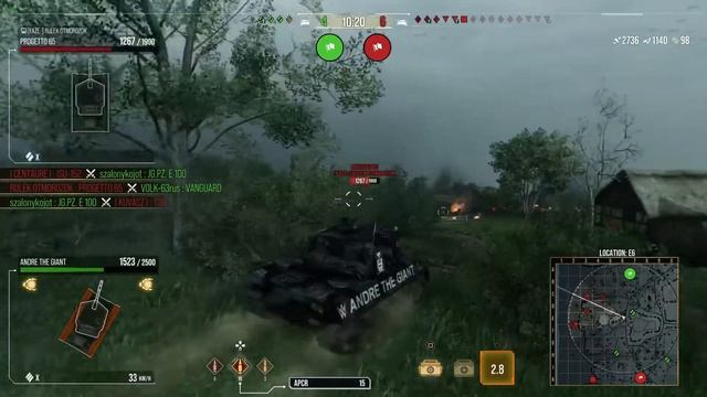WOT Console | ANDRE THE GIANT | 7.4K damage | 8 Kills