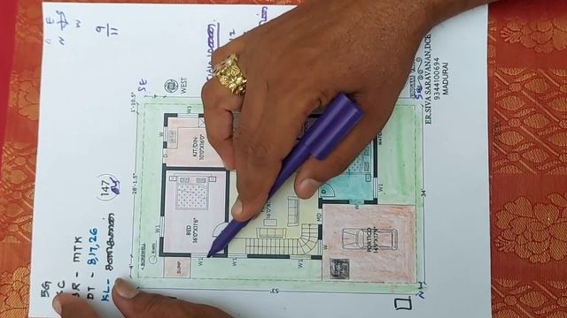 SOUTH FACE HOUSE VASTHU PLAN வடக்கு,தெற்கு,கிழக்கு,மேற்கு வாஸ்து பிளான் #வாஸ்துபிளான் #vasthuplan