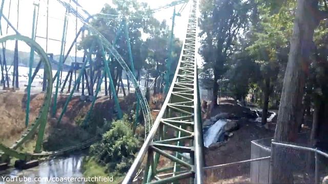 The Riddler Mindbender Front Row (HD POV) Six Flags Over Georgia