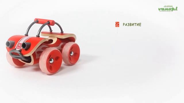 Деревянная игрушка машинка "E-Offroader"   HAPE Китай (бамбук)