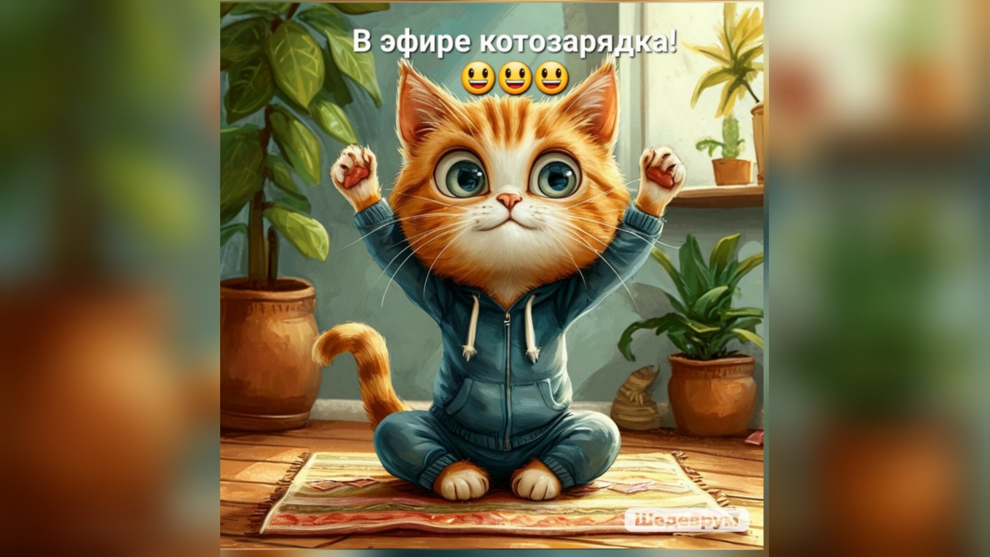 В эфире котозарядка!😃😃😃
