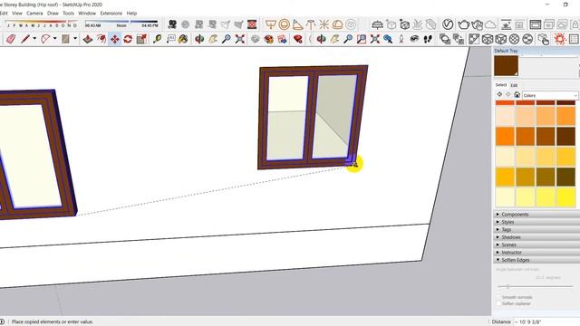 Sketchup Tutorial (Myanmar) - One Storey House With Hip Roof