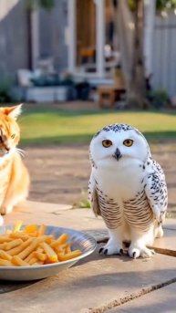 Смешной рыжий кот