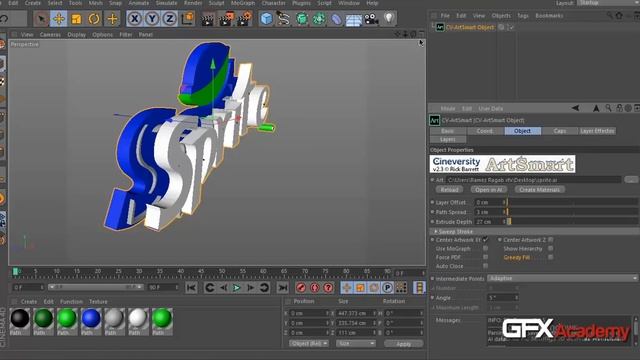 import & export illustrator files into Cinema 4D - Cv Artsmart plugin