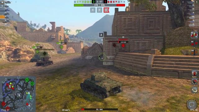 wotblitz.WOT BLITZ.БОЙ на Sherman Firefly.ОБЗОР на Sherman Firefly