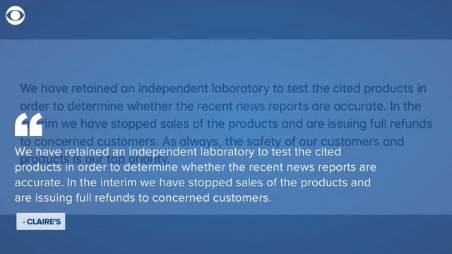 Claire's pulls child makeup products after asbestos claims