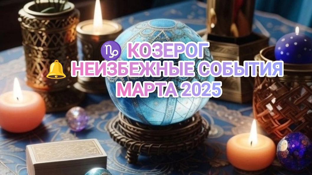 ♑ КОЗЕРОГ 🔔 КАКИЕ НЕИЗБЕЖНЫЕ СОБЫТИЯ ВАС ОЖИДАЮТ В МАРТЕ 2025