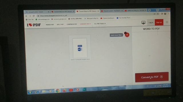 Ms Word फ़ाइल को PDF में | PDF फ़ाइल को JPG में Convert कैसे करें in computer online free window