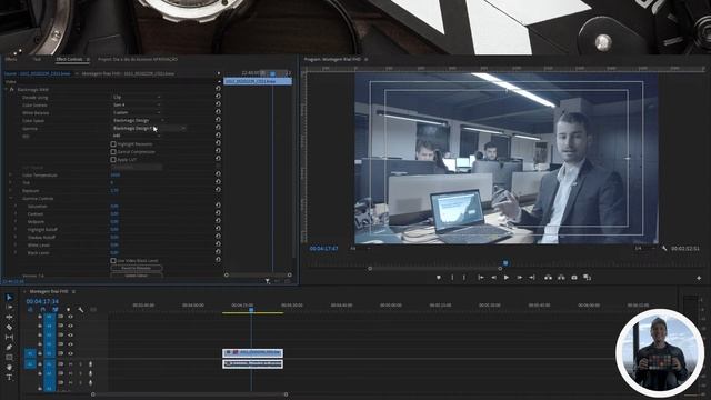 Editando arquivo Blackmagic RAW no Adobe Premiere