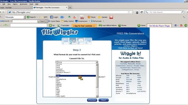 How to Tranfer a Avi File Into WMV, MP3, MPEG2,3 Etc