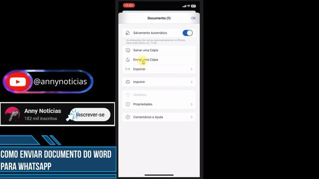 Como enviar documento do word para o whatsapp