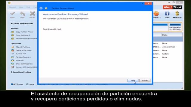 MiniTool Partition Wizard Home Edition – Particionar disco duro – Vista Previa Descargar