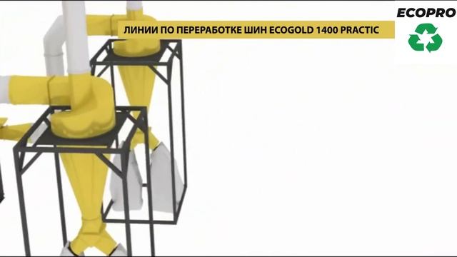 Линия по переработке шин EcoGold 1400 Practic Practic Euro