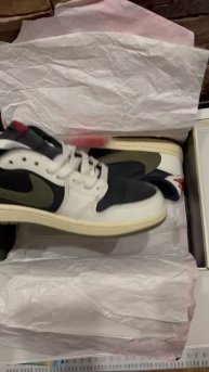 Кроссовки Travis Scott x Jordan Air Jordan 1 Low "Medium Olive" 5.0, DZ4137-106