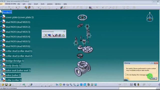 CATIA Drafting Breakout view, Exploded View