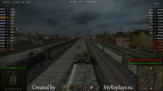 WOT: Ensk - T34  - 2 frags