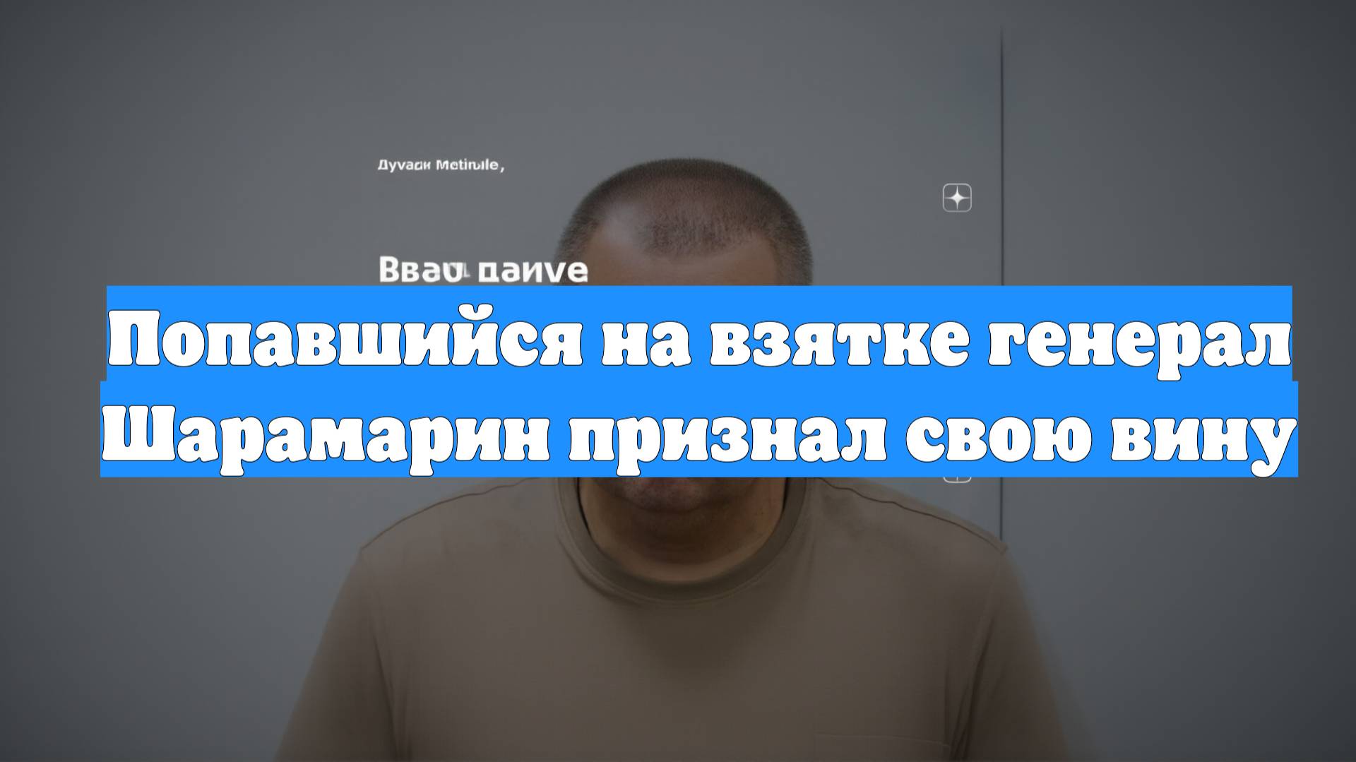 Попавшийся на взятке генерал Шарамарин признал свою вину