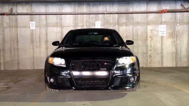 2007 RS 4 exhaust note. Milltek downpipes, Tubi rear section