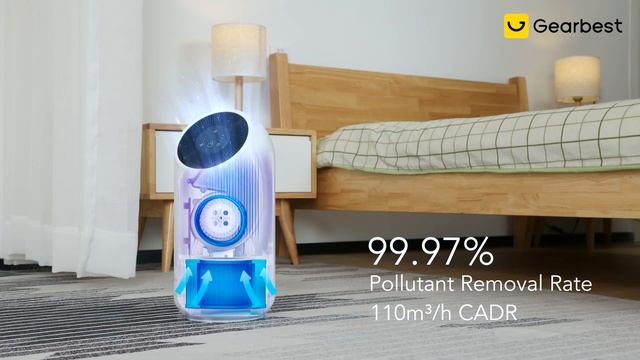 Alfawise P2 HEPA  WiFi AI Voice Control Smart Air Purifier  - Gearbest