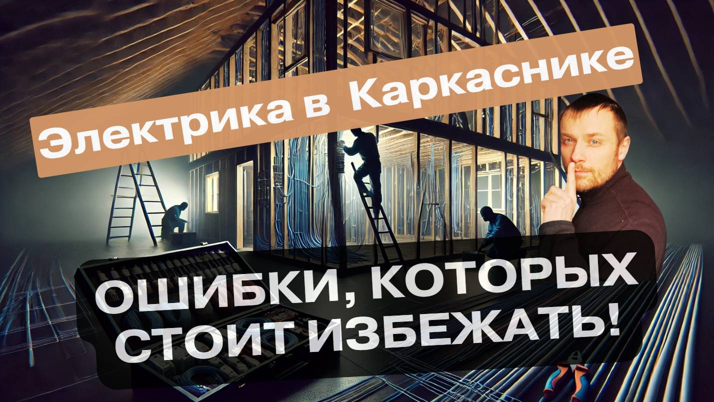 Электрика в каркаснике 200 м² от А до Я  - Как правильно сделать проводку