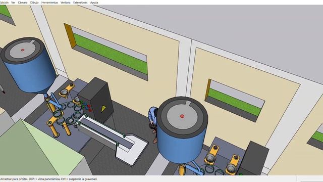 fabrica de velas en SketchUp Pro 2023