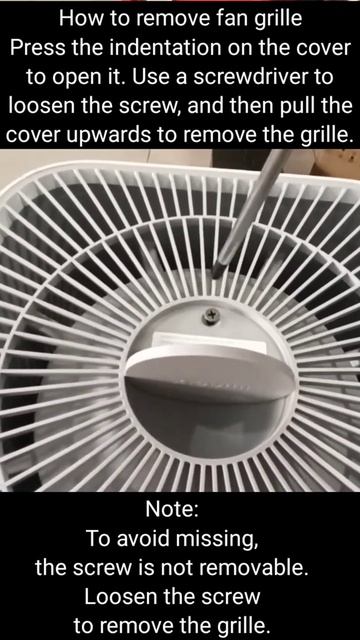 Mi Smart Air Purifier 4 Pro - How to remove fan grille